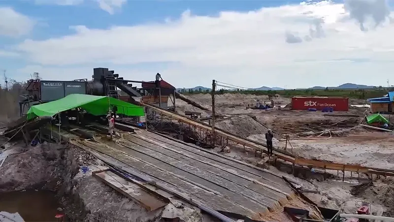 Bucket Ladder Mining Dredger
